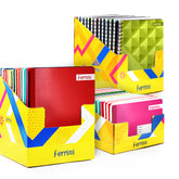 Kit Mayorista Unicolor- Cuaderno Cosido, Cuaderno Doble Argolla y Cuaderno Cosido Italiano