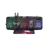 Combo/Kit de Teclado y Ratón para juegos con Cable Ergonómico - Sensación Mecánica, para PC/Portátil/Windows/Mac
Luces Rainbow con luces LED, compatible con PC, Mac, PS4, Xbox One. No requiere batería, diseño ergonómico para accesorios de juegos de PC.
Teclado de juegos RGB X-Trike -me con cable USB y luces LED
Título del Producto: Teclado económico gamer ESFLO
Con luces LED que cambian, ideal para juegos de PC.
Teclado gamer económico ESFLO con luces LED cambiantes