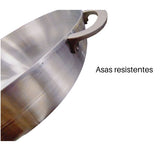 Caldera Sarten de arroz y sartén multifuncionales de hierro fundido no adhesivo de - Olla de sopa duradera para cocina con tapa y asa, ideal para uso doméstico y restaurante, compatible con estufa universal.