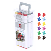 Plumones Doble Punta 12 piezas| Plumones Alcohol| DELI| Baratos| Económicos| Durables| Alta Calidad| Dibujo| Arte