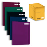 Carpeta Escolar Profesional| Unicolor 3 Aros| College |Cosido| | multipropósito escolar| |FERRINI| Pasta Semi Rigida| Diseños| Carpeta 100 Hojas| 30 Piezas| Doble Aro| Carpeta| Hoja Raya
para la Escuela, Diario o Planificación Financiera, Gran Idea de Regalo, Cuaderno de Diario | Cuaderno Vintage | Cubierta Dura| Ideal para útiles escolares|