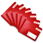Cuaderno Cocido Italiano para escuela- para primaria y secundaria| ESFLO| |FERRINI | Unicolor | Libreta 100 Hojas| 48 Piezas| UNICOLOR | Rojo | 6 Pack