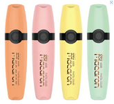 Resaltadores Pastel Deli Macaron 4 Piezas – Marcatextos Punta Cincel