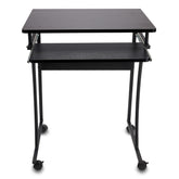 Escritorio de Computadora con bandeja para Teclado y Espacio de Almacenamiento, Adecuado para Escribir en el Dormitorio y Trabajar en la Oficina en Casa, Mesa de Estudio 75.5 * 48 * 48 CM