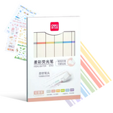 Resaltadores Pastel Deli 6 Piezas con Stickers | Marcatextos de Colores Suaves