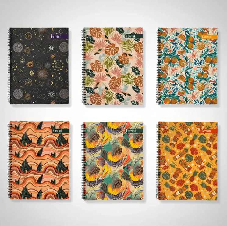 Ferrini 6pack Libreta Profesional Doble Aro Ferrini Glitter 70h – Ferrini México