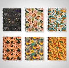 6pack Libreta Profesional Doble Aro Ferrini Glitter 70h