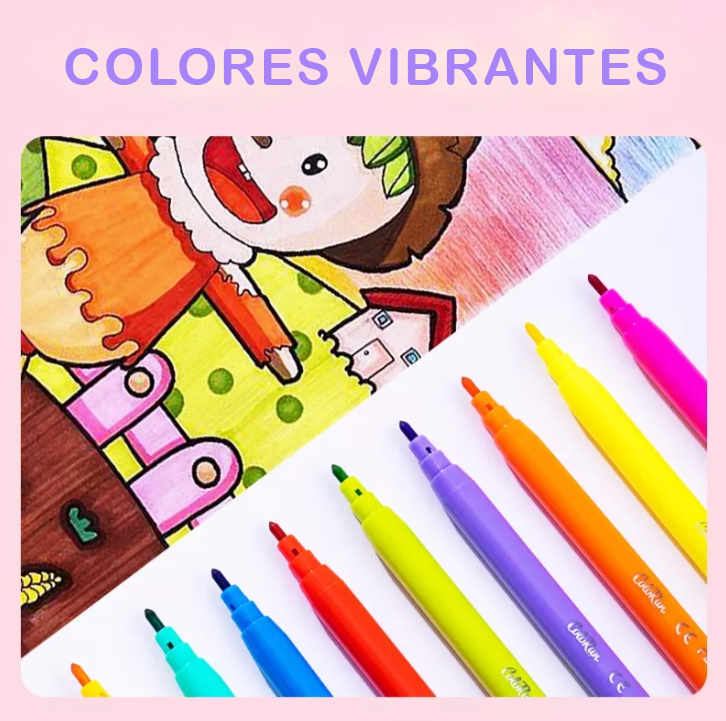 Kit Esencial Primaria Ferrini - Cuaderno cosido, lápices de colores y marcadores