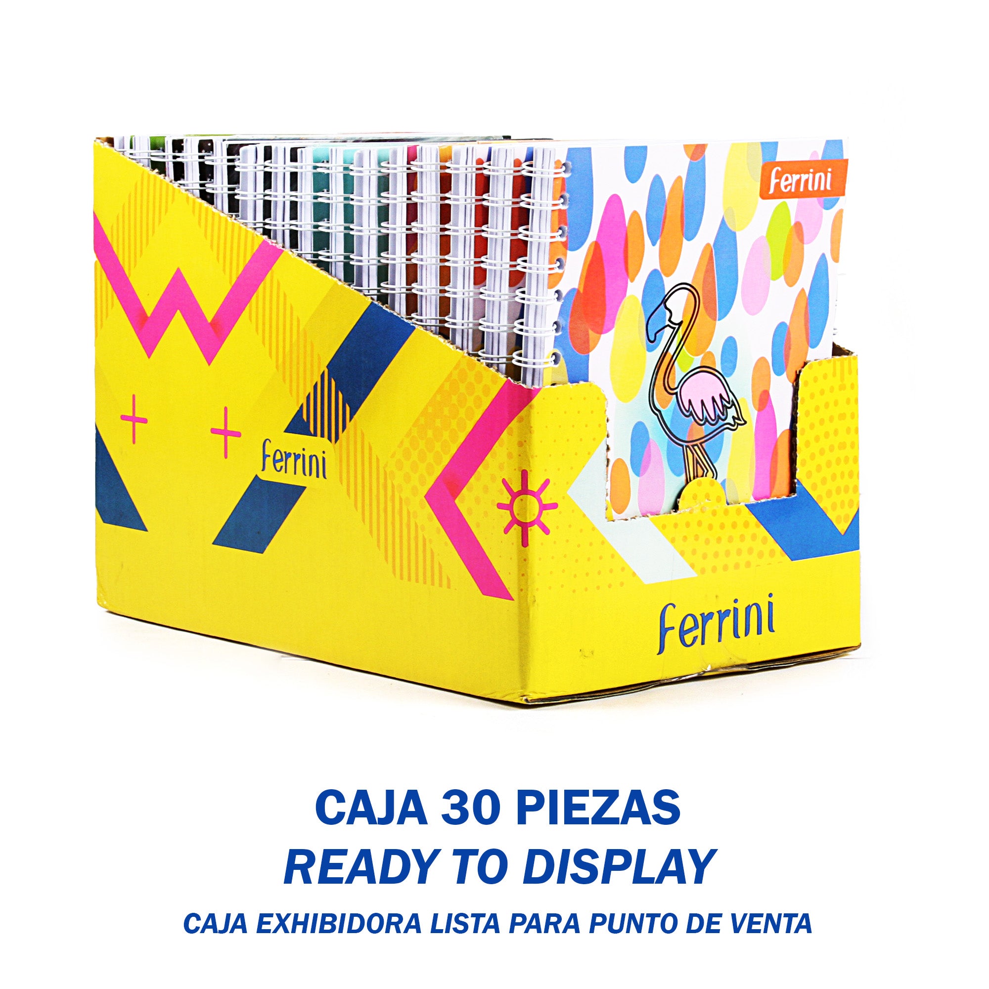 Ferrini Case Caja 30 Piezas Libreta Francesa Ferrini Doble Aro Diseños 120h ...