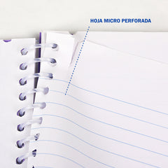 Cuaderno Poly Profesional Ferrini 80h Raya Espiral - 4 Pack