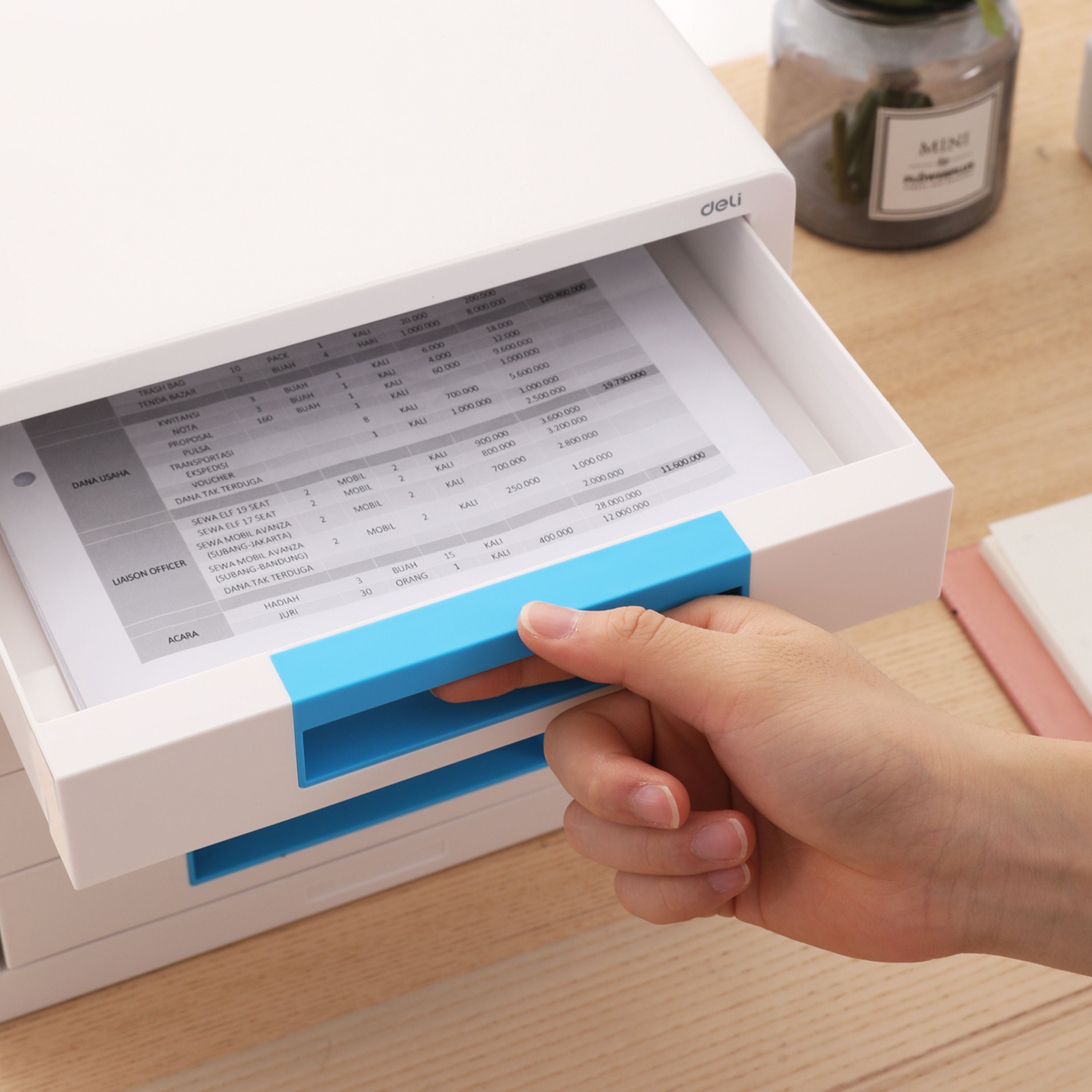 Juego de organizadores y accesorios de escritorio , regalos para compañeros de trabajo, los suministros de oficina negros incluyen engrapadora , grapas, para el hogar y la escuela| DELI 