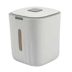 Contenedor hermético para alimentos para mascotas, capacidad de 4.99 kg, plástico sin BPA, rectángulo con tapa abatible, dispensador de alimentos secos para perros y gatos grandes, fácil de limpiar, sellado duradero, ideal para almacenamiento en la cocina, regalo perfecto para los amantes de las mascotas.| DUKE´S| ESFLO