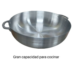 Caldera Sarten de arroz y sartén multifuncionales de hierro fundido no adhesivo de  - Olla de sopa duradera para cocina con tapa y asa, ideal para uso doméstico y restaurante, compatible con estufa universal.