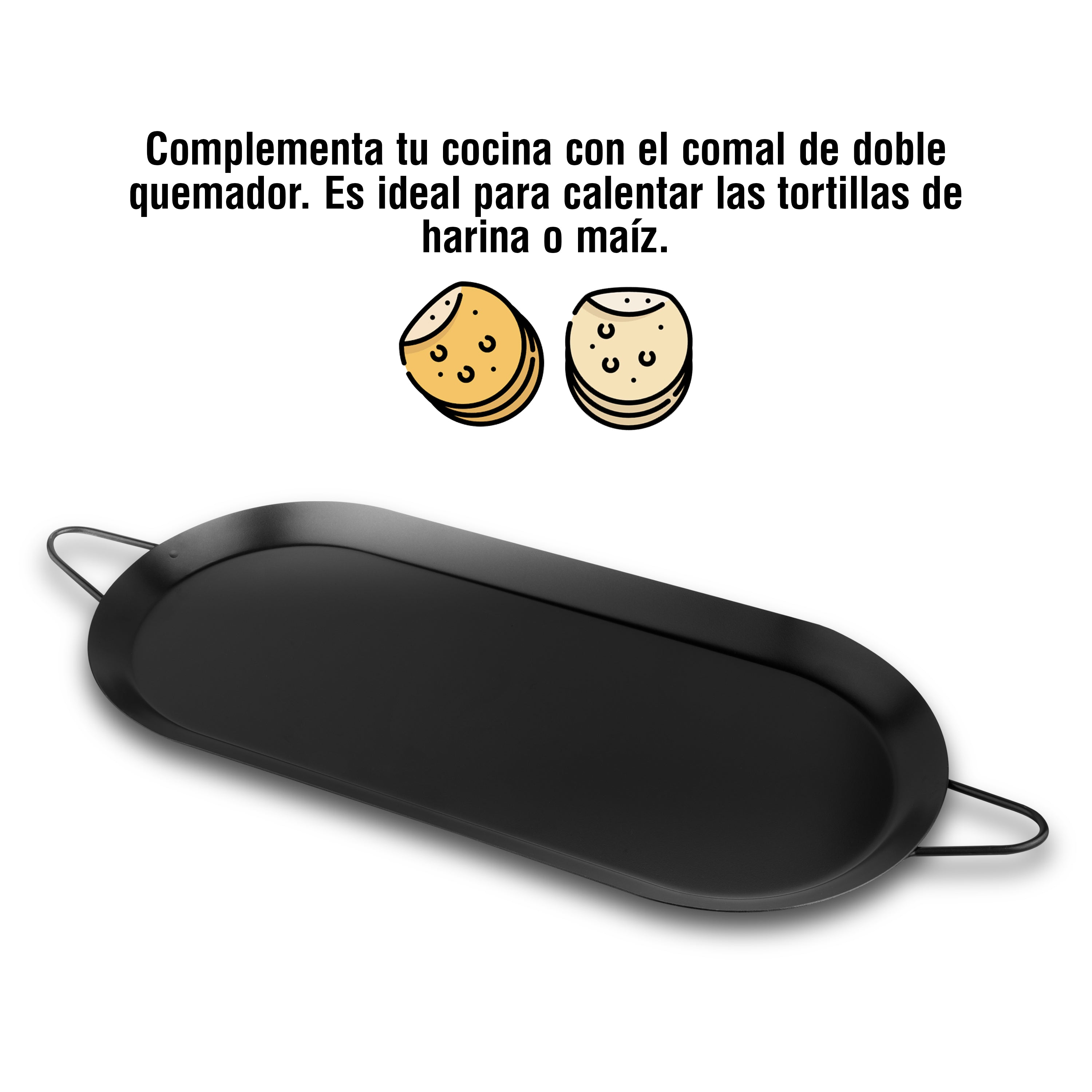 Comal Doble Antiadherente 18 Pulgadas| Brentwood| Cocina| 