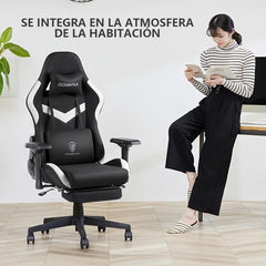 Silla Gamer Dowinx LS-6668 Plus Ergonómica Reclinable con Reposapiés