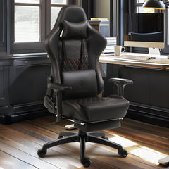 Silla Gamer Ergonómica Dowinx Elite Pro LS6689S con Reclinación y Reposapiés