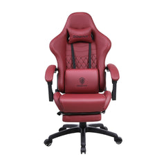 Silla de Oficina Gamer Ergonómica con Masajeador | DOWINX| Mejorada para Juegos - Apoyabrazos Ajustables con Reposapiés, Confort y Soporte Perfectos - Regalo Ideal para jóvenes, niños y adultos y Acción de Gracias - Disponible en Varios Colores