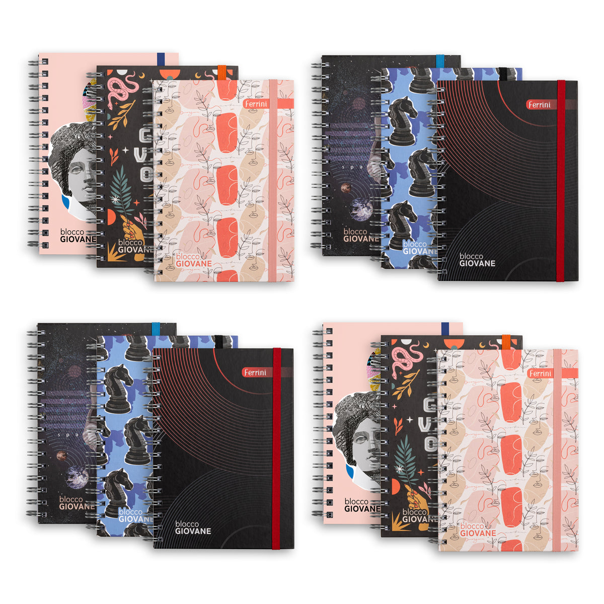 Agenda Planeador Ejecutivo Italiano Blocco Giovane Sin Fechado 12 PACK