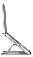 Soporte Laptop Vertical Deli Premium | Base Metálica Ajustable y Antideslizante