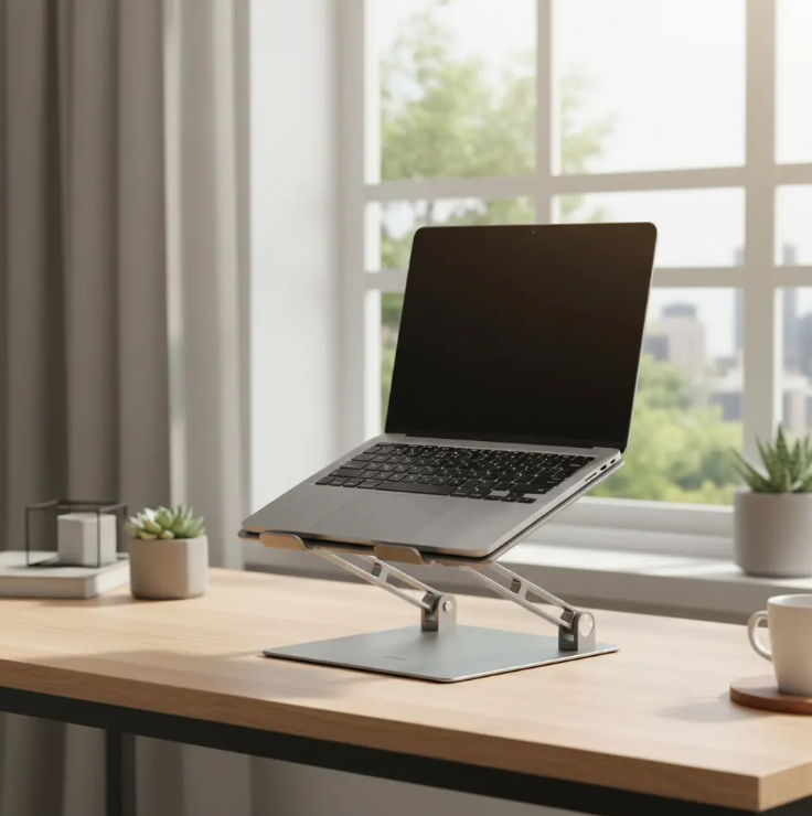 Soporte Laptop Premium Deli | Base Ajustable de Aluminio Antideslizante para Escritorio