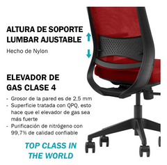 Silla Ejecutiva Ferrini GK3-BH Ergonómica Reclinable con Apoyabrazos Ajustables