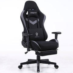 Silla de Oficina Gamer Ergonómica con Masajeador | DOWINX| Mejorada para Juegos - Apoyabrazos Ajustables con Reposapiés, Confort y Soporte Perfectos - Regalo Ideal para jóvenes, niños y adultos y Acción de Gracias - Disponible en Varios Colores