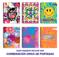 6-Pack Cuaderno Profesional Ferrini Doble Aro Inclusive 100h