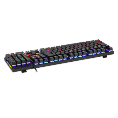 Teclado de juegos RGB, conjunto con cable USB de 104 teclas con luces LED, compatible con PC, Mac, PS4, Xbox One, no requiere batería, diseño ergonómico para accesorios de juegos de PC | T-Dagger Arena 
Teclado Economico Gamer con luces led que cambian 
Luces Rainbow