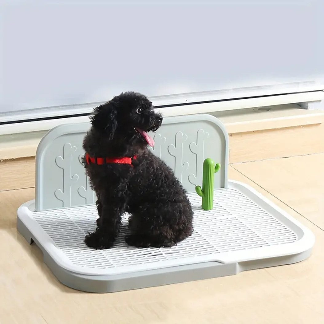 Tapete entrenador para Perro| Lavable| Alfombrilla de Entrenamiento para Perros de Fácil Limpieza - Borde Alto, Alfombrilla de Orinar de Plástico a Prueba de Salpicaduras para Uso Interior, Ideal para Dueños de Mascotas, Azul con Patrón de Cuadrícula Blanca, Alfombrillas para Orinar de Cachorros| DUKE´S